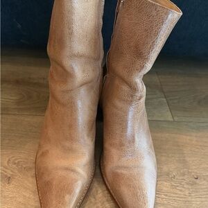 Tan Leather Women's Boots